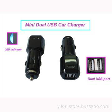 Dual USB Car Charger with Small Size